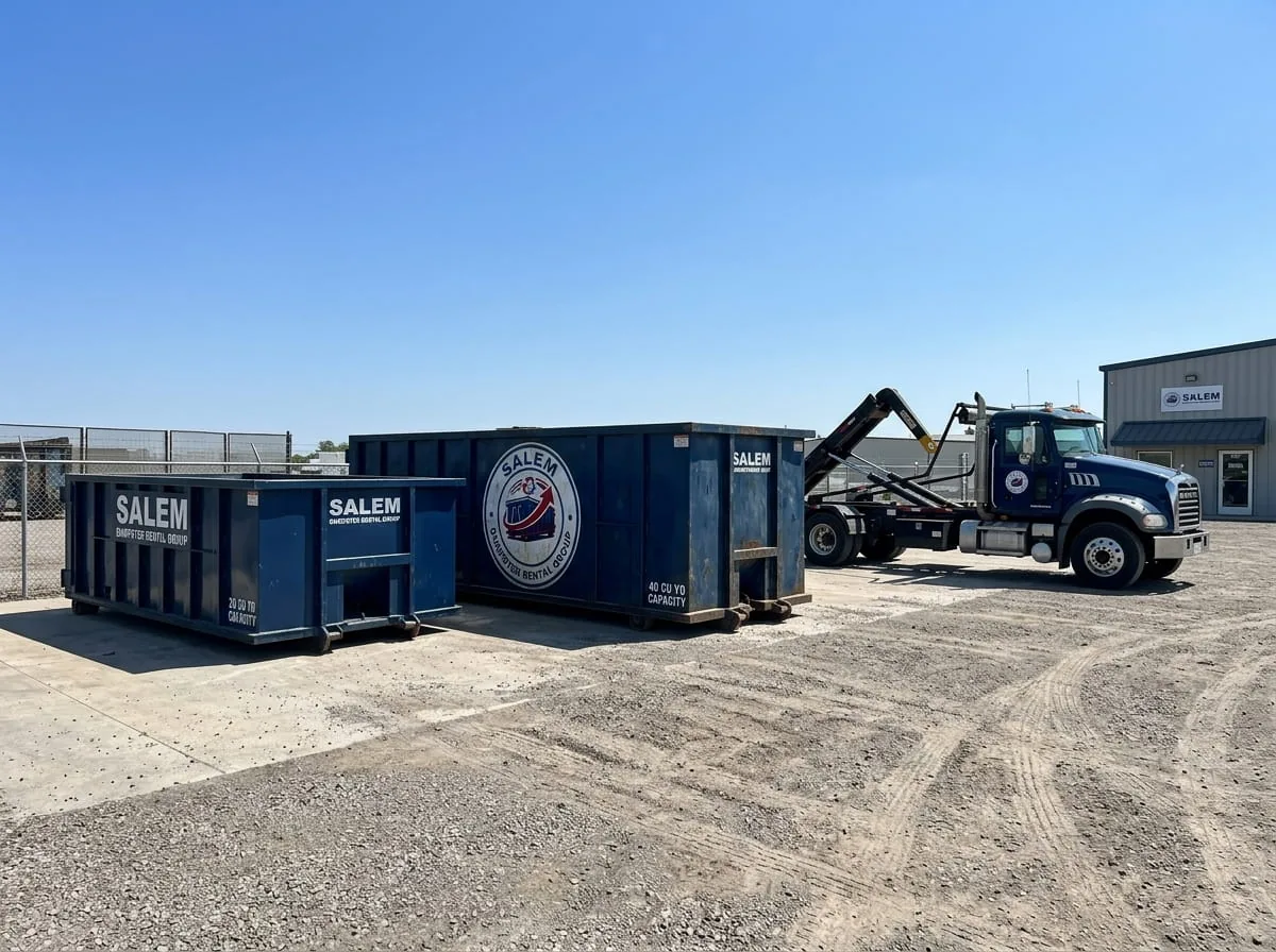 Range of roll-off dumpster sizes available in Salem OR